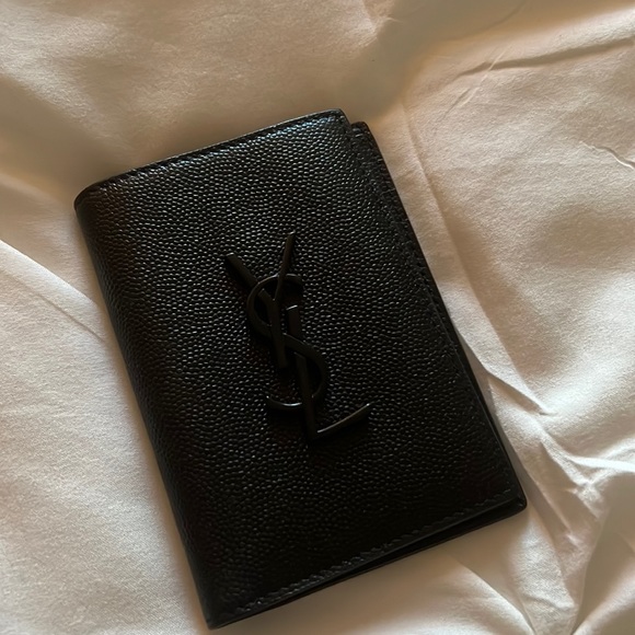 Yves Saint Laurent Bags Authentic Ysl Black Card Holder Poshmark